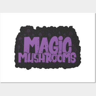 Magic Mushrooms - Psilocybin - Psychedelic Art Posters and Art